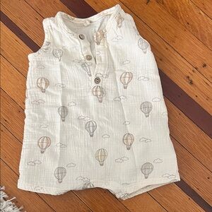 Quincy Mae Cream Hot Air Balloon One-Piece